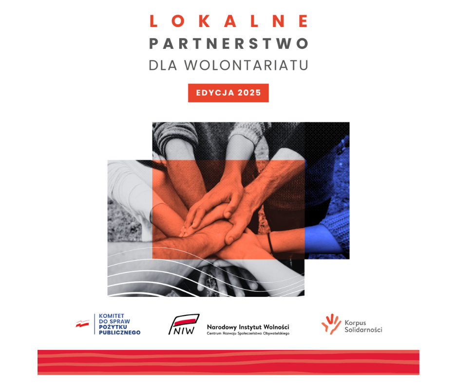 Do 3.09.25 nabór na Lokalne Partnerstwo dla wolontariatu