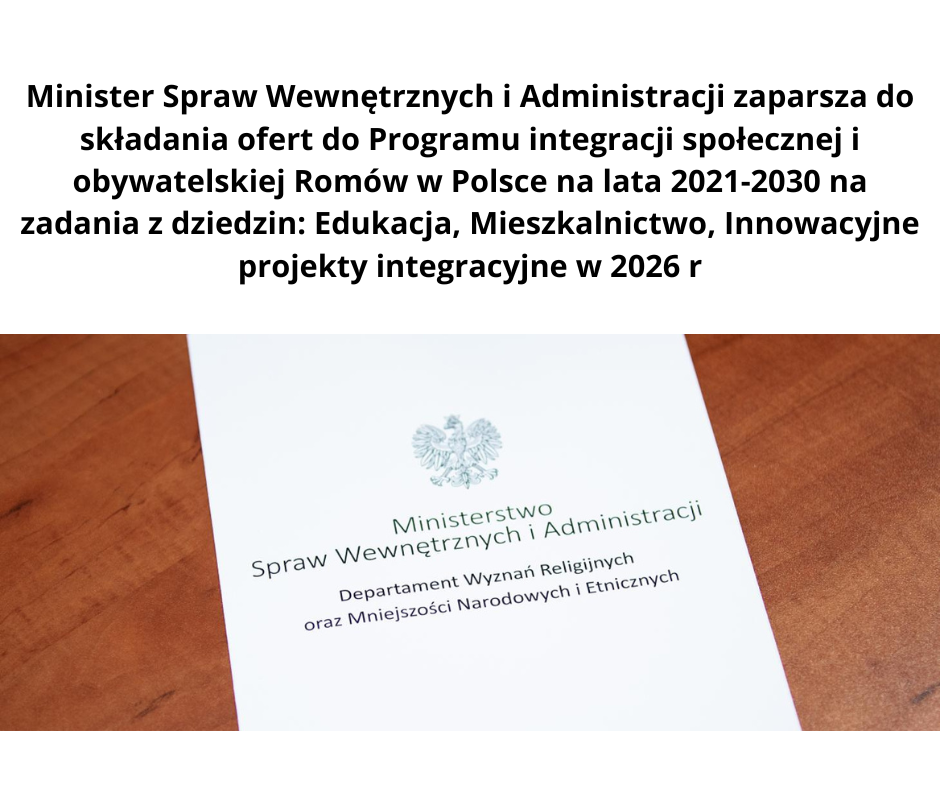 Program integracji społecznej i obywatelskiej Romów w Polsce na lata 2021-2030