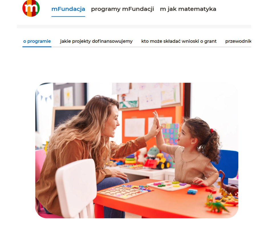 Program grantowy na zajęcia matematyczne dla przedszkolaków: Rosnę z matematyką