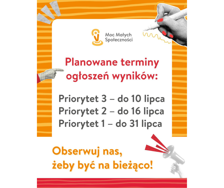 Terminy ogłoszenia wyników MMS 2025