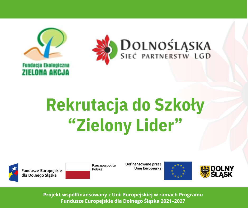 Rekrutacja do szkoły "Zielony Lider"
