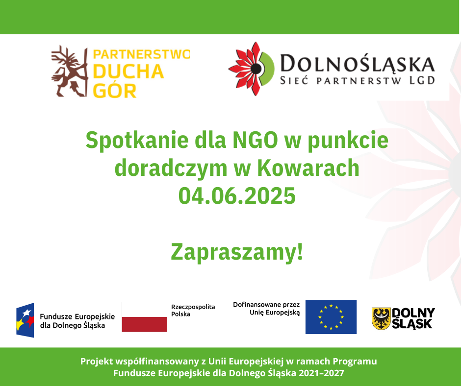 Zapraszamy NGO na spotkanie 04.06.2025