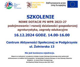 Szkolenie PSWPR 2023-27 podejmowanie i rozwój dz. gospodarczej