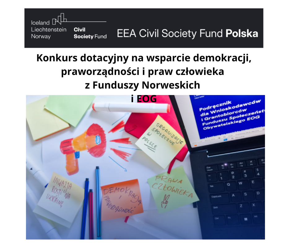 Konkurs na wsparcie demokracji, praworządności i praw człowieka z Funduszy Norweskich i EOG do 29.07.26