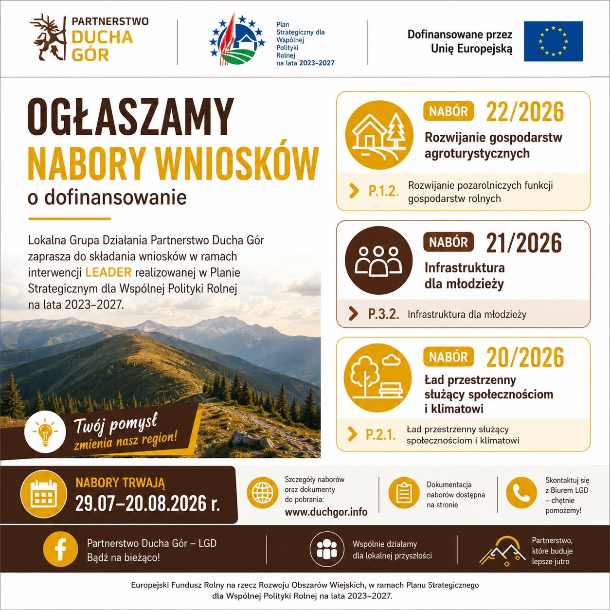 Ogłaszamy nowe nabory 20-22/2026  