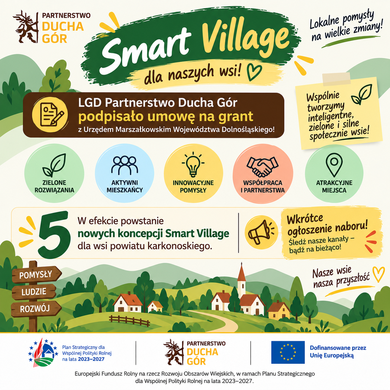 Nowe koncepcje Smart Village wkrótce składanie wniosków