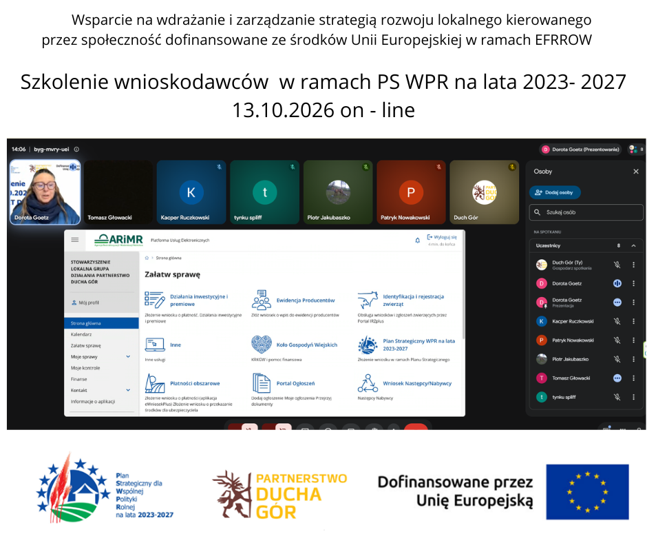 II Szkolenie dla wnioskodawców 13.10.2026 - relacja