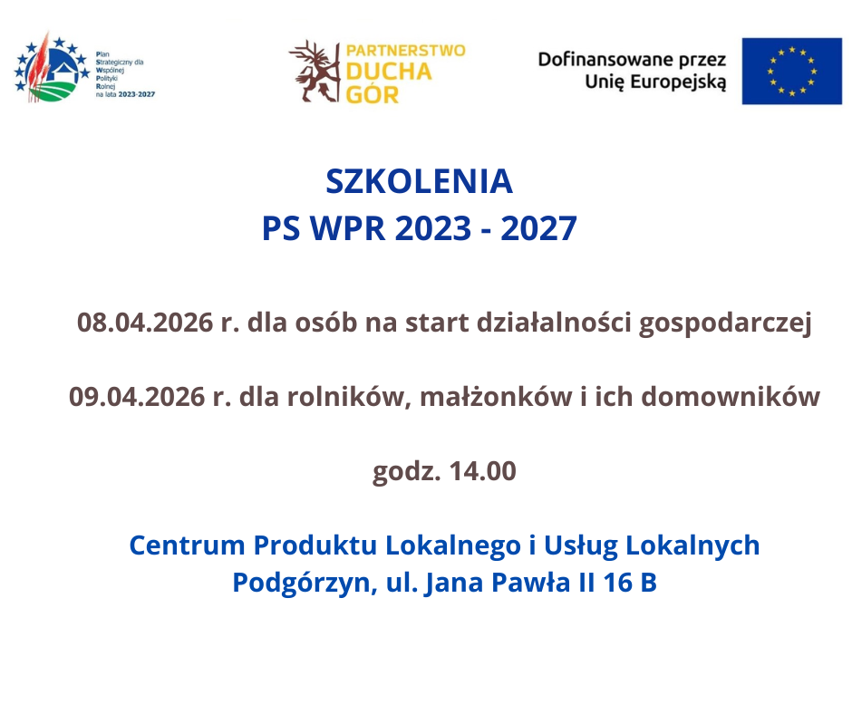 Szkolenia dla osób na start działalnosci gospodarczej i rolników