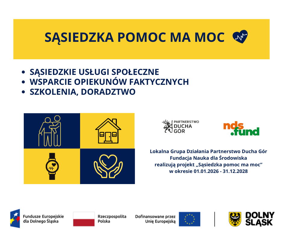 Sąsiedzka pomoc ma moc plakat