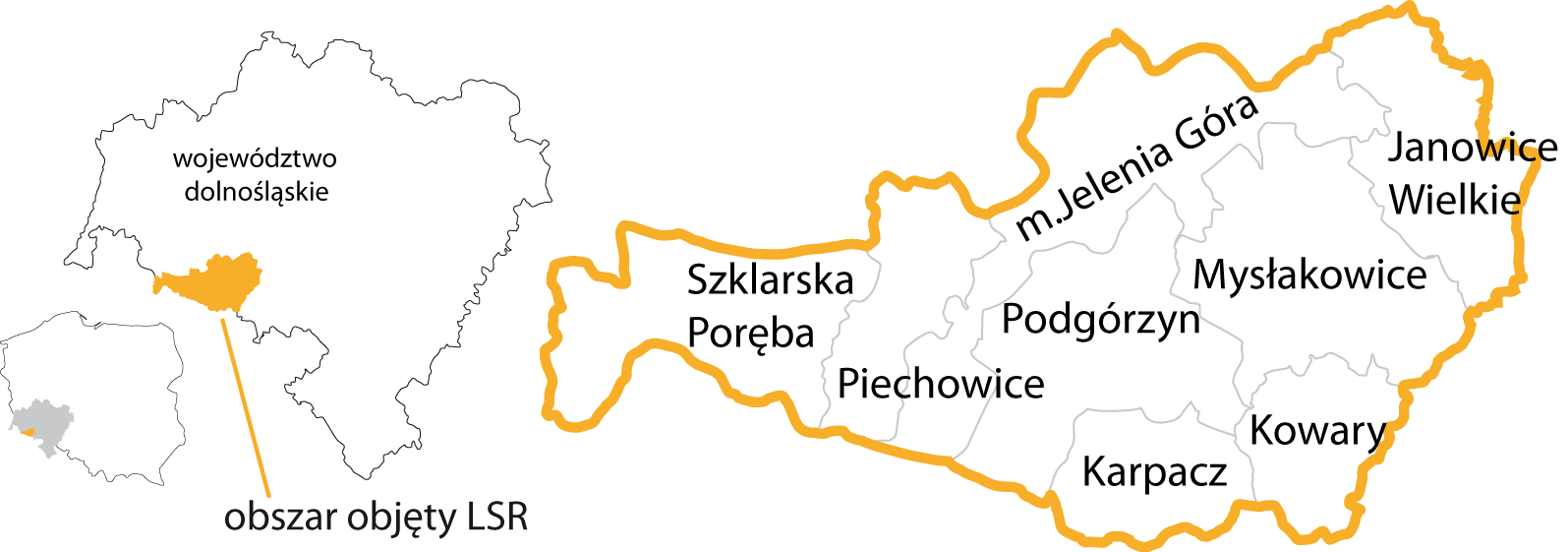 Mapa działania LGD